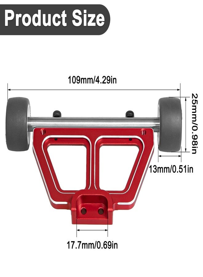 LRFHL RC Wheelie Bar Red Wheelie Bar Upgrade Parts for 1/16 Traxxas Mini Maxx BL-2s 107154-1 Mini XRT VXL-3S 108076-1 Mini Slash RC Car - Image 2